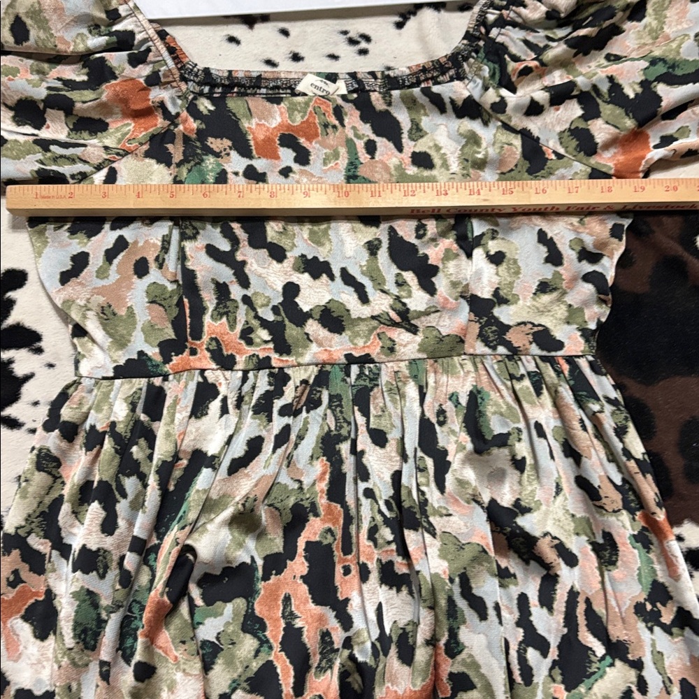 Entro Stylish Multicolor Camouflage Dress; Size XL - Picture 8 of 13